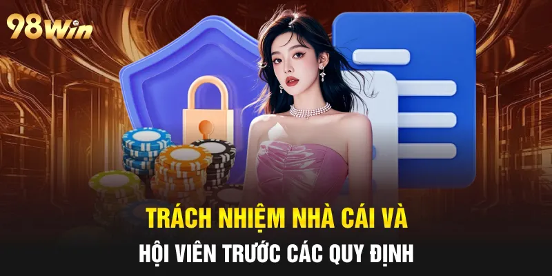 QUYỀN RIÊNG TƯ 98WIN DÀNH CHO HỘI VIÊN THAM GIA CÁ CƯỢC 6 Trách nhiệm nhà cái và hội viên trước các quy định